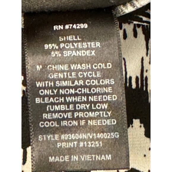 EN FOCUS  woman’s size 16 W 95% polyester 100% spandex, Black and white Maxi dre - Picture 4 of 16